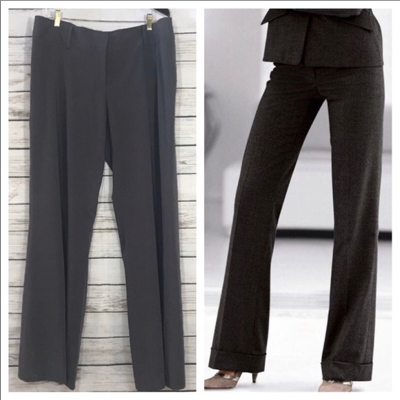 size 6 long black trousers